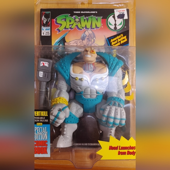McFarlane Toys | Toys | Spawn Overkill Action Figure W Comic Book ...